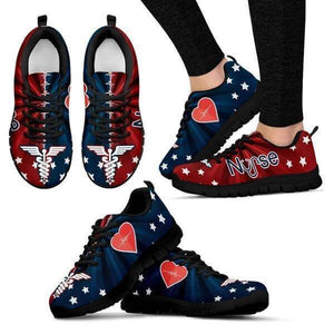 Proud To Be An American Nurse Sneakers -  Sneakers - EZ9 STORE