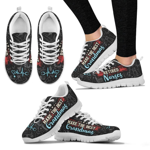 Image of Retired Nurses - Best Grandmas Sneakers -  Sneakers - EZ9 STORE