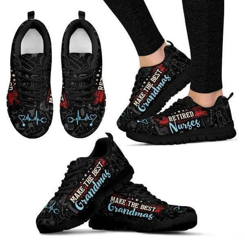 Image of Retired Nurses - Best Grandmas Sneakers -  Sneakers - EZ9 STORE