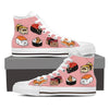 Sushi Persian Cat - Women's High Top Canvas Shoes -  High Top Canvas Shoes - EZ9 STORE