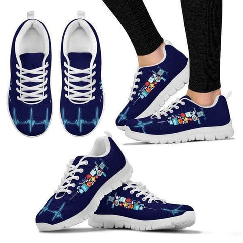 Image of Syringes Heartbeat Sneakers -  Sneakers - EZ9 STORE