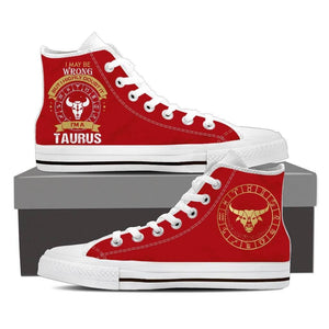 Taurus - Women's High Top Shoes -  High Top Canvas Shoes - EZ9 STORE