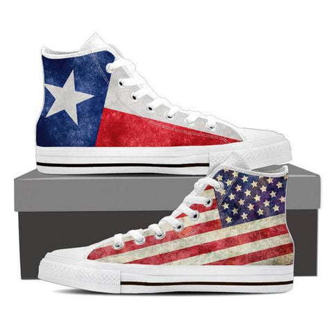 Image of Texan High Top Canvas Shoes -  High Top Canvas Shoes - EZ9 STORE