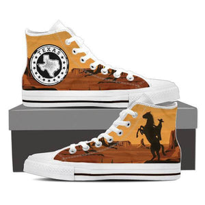 Texas High Top Canvas Shoes -  High Top Canvas Shoes - EZ9 STORE