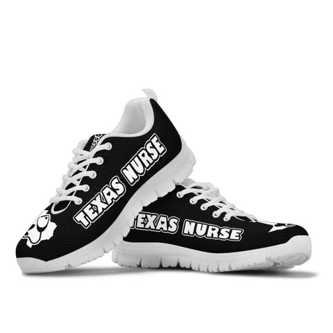 Image of Texas Nurse Black Sneakers - Sneakers - EZ9 STORE