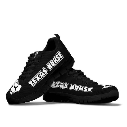 Image of Texas Nurse Black Sneakers - Sneakers - EZ9 STORE