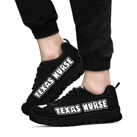 Image of Texas Nurse Black Sneakers - Sneakers - EZ9 STORE