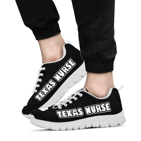 Image of Texas Nurse Black Sneakers - Sneakers - EZ9 STORE