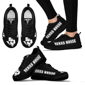 Texas Nurse Black Sneakers - Sneakers - EZ9 STORE