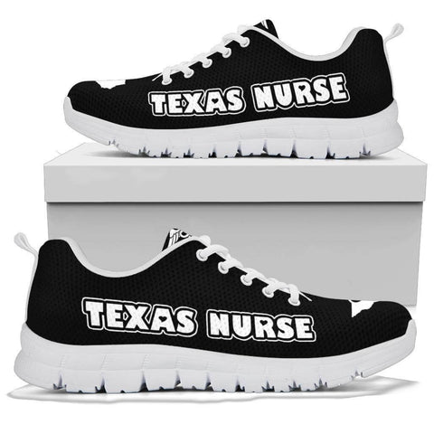 Image of Texas Nurse Black Sneakers - Sneakers - EZ9 STORE