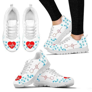 The Nurse's Heartbeat Sneakers - Sneakers - EZ9 STORE