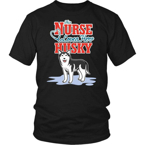 Image of This Nurse Love Her Husky -  Shirts - EZ9 STORE