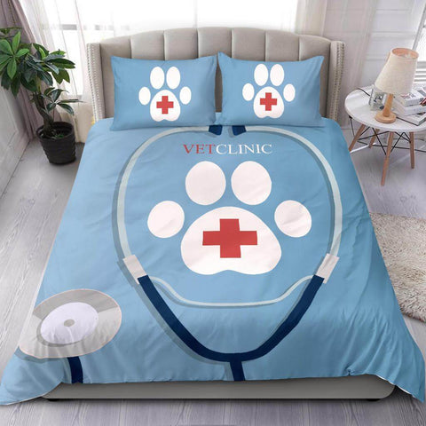 Image of Vet Clinic Stethoscope Bedding Set - Bedding Set - EZ9 STORE