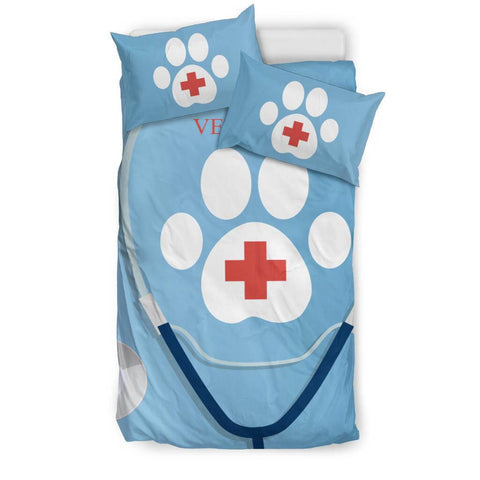 Image of Vet Clinic Stethoscope Bedding Set - Bedding Set - EZ9 STORE