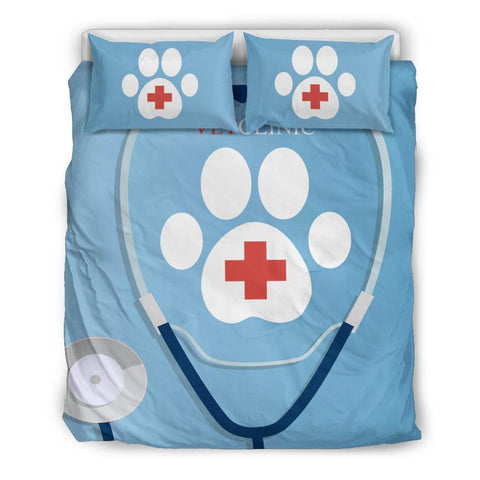 Image of Vet Clinic Stethoscope Bedding Set - Bedding Set - EZ9 STORE