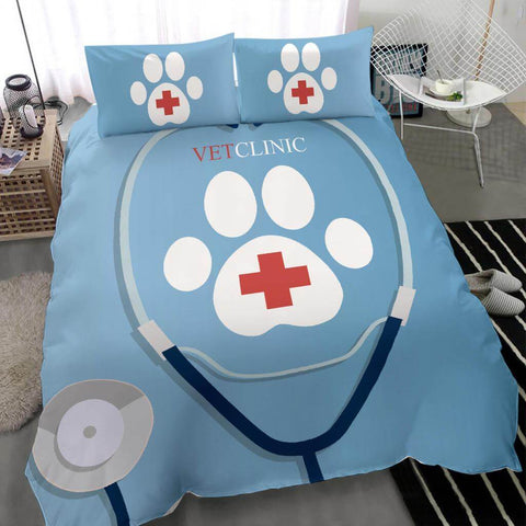 Image of Vet Clinic Stethoscope Bedding Set - Bedding Set - EZ9 STORE