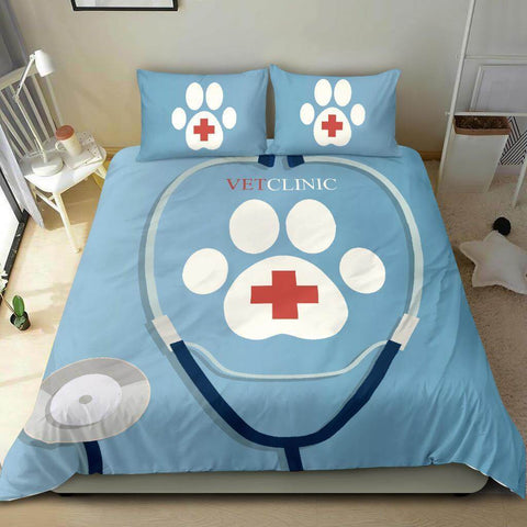 Image of Vet Clinic Stethoscope Bedding Set - Bedding Set - EZ9 STORE