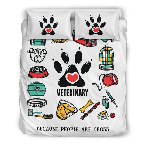 Image of Veterinary - Because People Are Gross Bedding Set - Bedding Set - EZ9 STORE