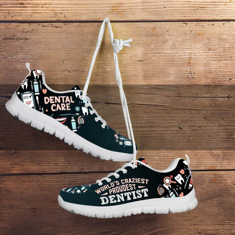 Image of World's Craziest, Proudest Dentist Sneakers -  Sneakers - EZ9 STORE