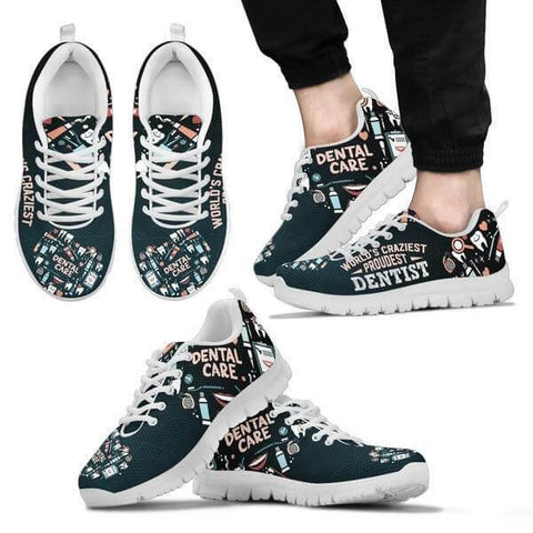 Image of World's Craziest, Proudest Dentist Sneakers -  Sneakers - EZ9 STORE