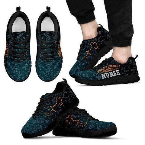 Image of World's Craziest, Proudest Nurse Sneakers -  Sneakers - EZ9 STORE