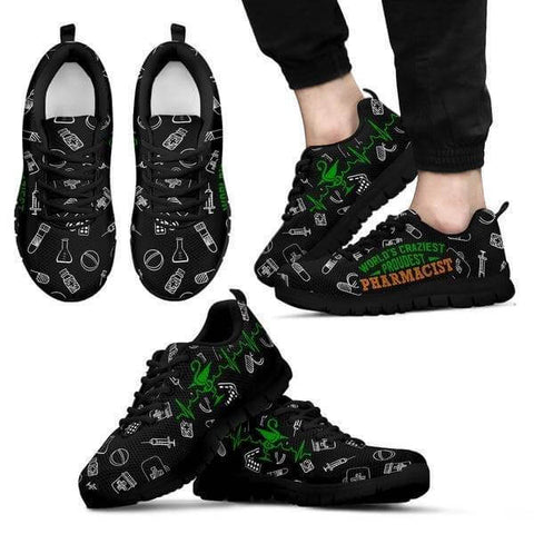 Image of World's Craziest, Proudest Pharmacist Sneakers -  Sneakers - EZ9 STORE