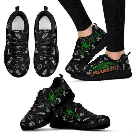 Image of World's Craziest, Proudest Pharmacist Sneakers -  Sneakers - EZ9 STORE