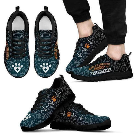 Image of World's Craziest, Proudest Veterinarian Sneakers -  Sneakers - EZ9 STORE