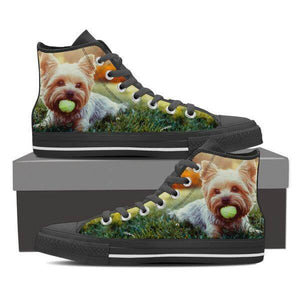 Yorkie Tennis High Top Canvas Shoes -  High Top Canvas Shoes - EZ9 STORE