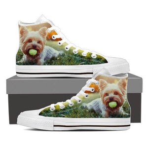 Yorkie Tennis High Top Canvas Shoes -  High Top Canvas Shoes - EZ9 STORE